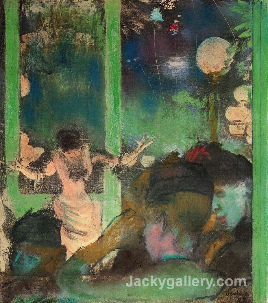 At the Cafe des Ambassadeurs by Edgar Degas paintings reproduction